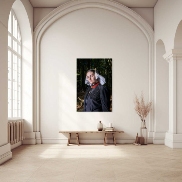 Krachtig portret in zwart - Afbeelding 2