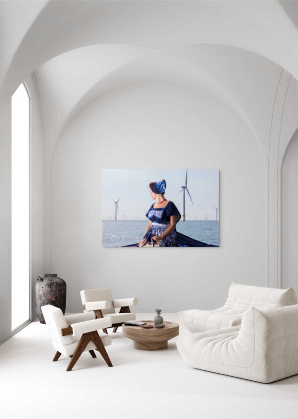 Vrije kracht bij de kust met windmolens - Afbeelding 2