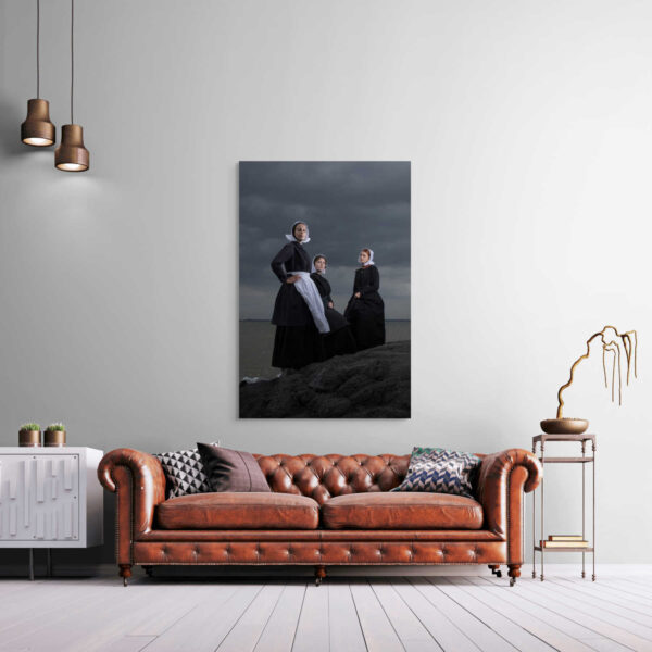 Samenhorige kracht in zwart en wit aan de kust - Afbeelding 2