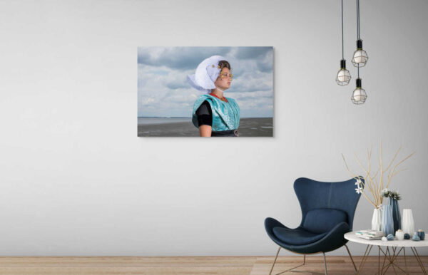 Kracht en kalme verbinding in blauw op het strand - Afbeelding 2