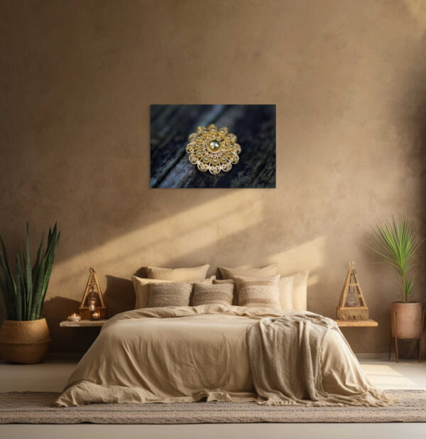 verfijnde gouden broche - Afbeelding 2