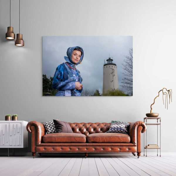 Serene schoonheid in blauw en wit - Afbeelding 2