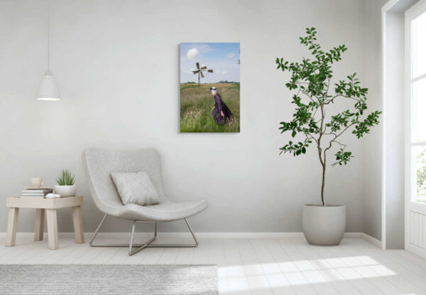 Verbinding met het landschap op Wieringen  in paars en zwart - Afbeelding 2