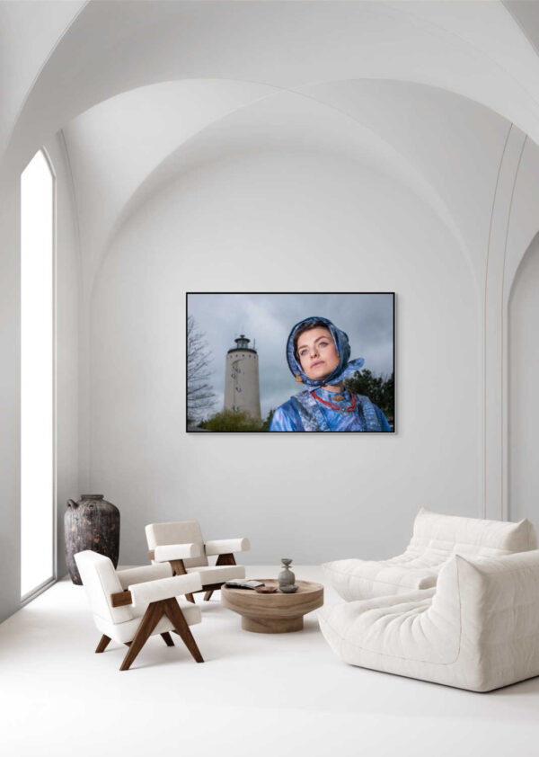 Reflectie bij de toren in blauw en wit - Afbeelding 2